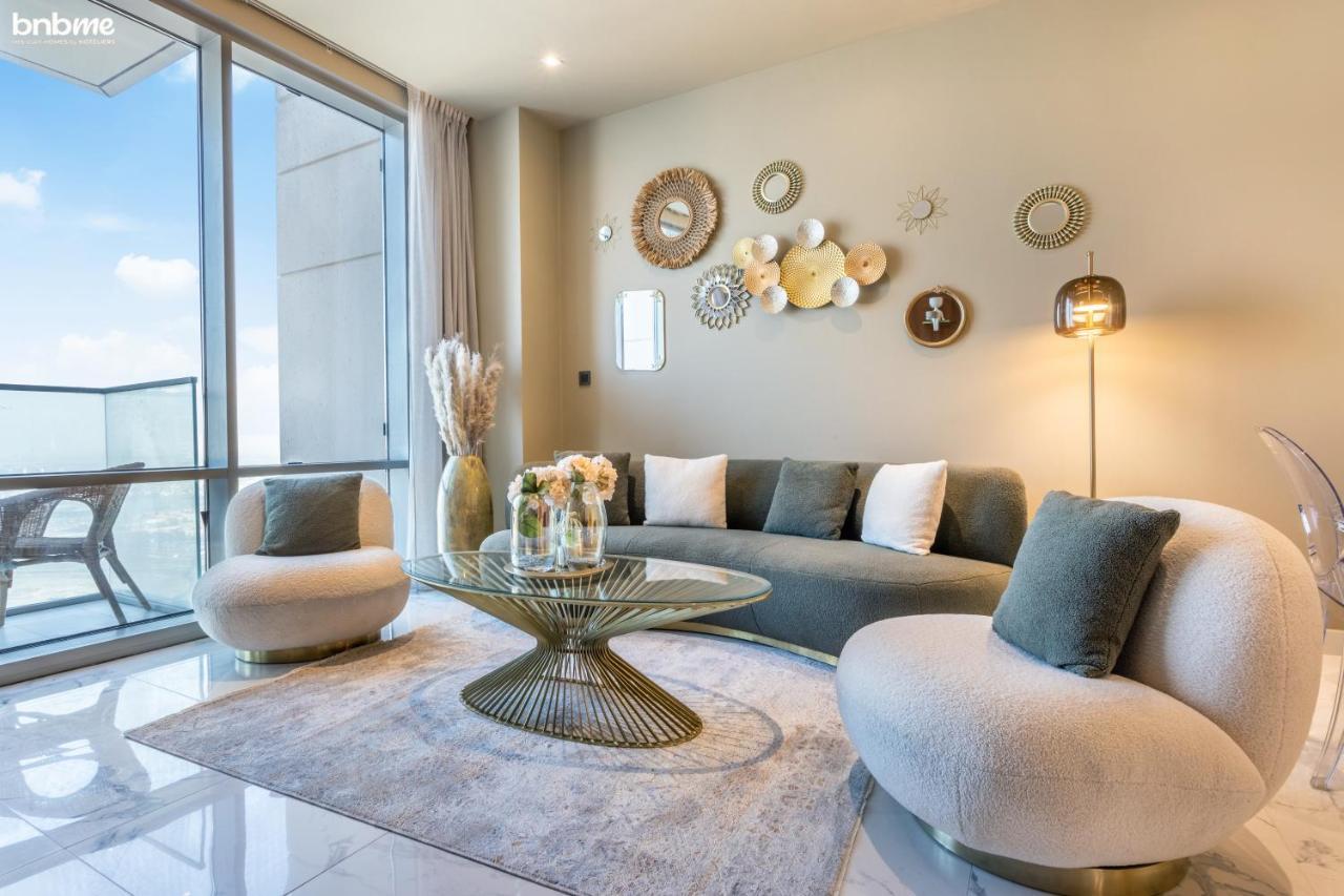Bnbmehomes - Luxury 2B Apt - Al Habtoor - Amna Tower - 5044 Dubai Buitenkant foto