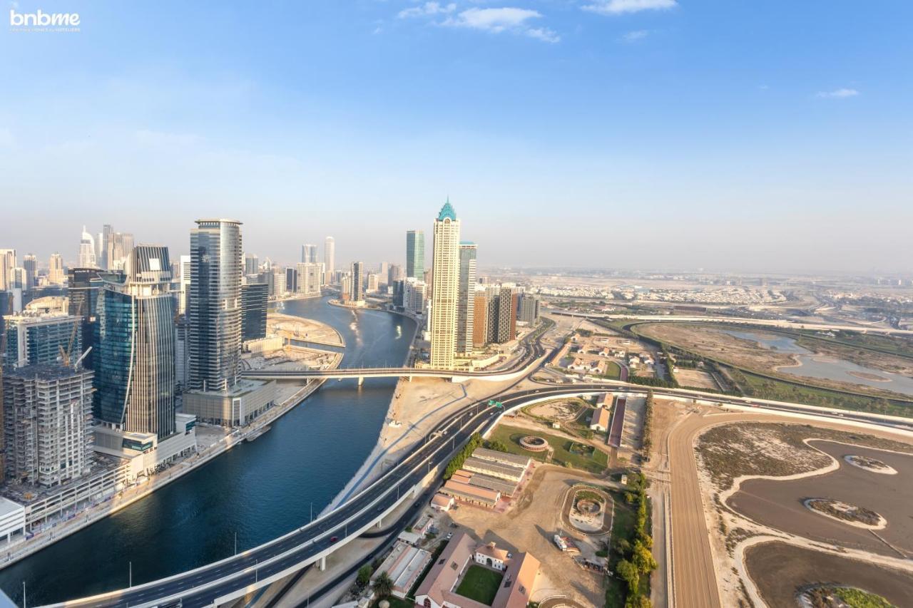 Bnbmehomes - Luxury 2B Apt - Al Habtoor - Amna Tower - 5044 Dubai Buitenkant foto